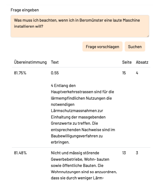 Laute Maschine suchen